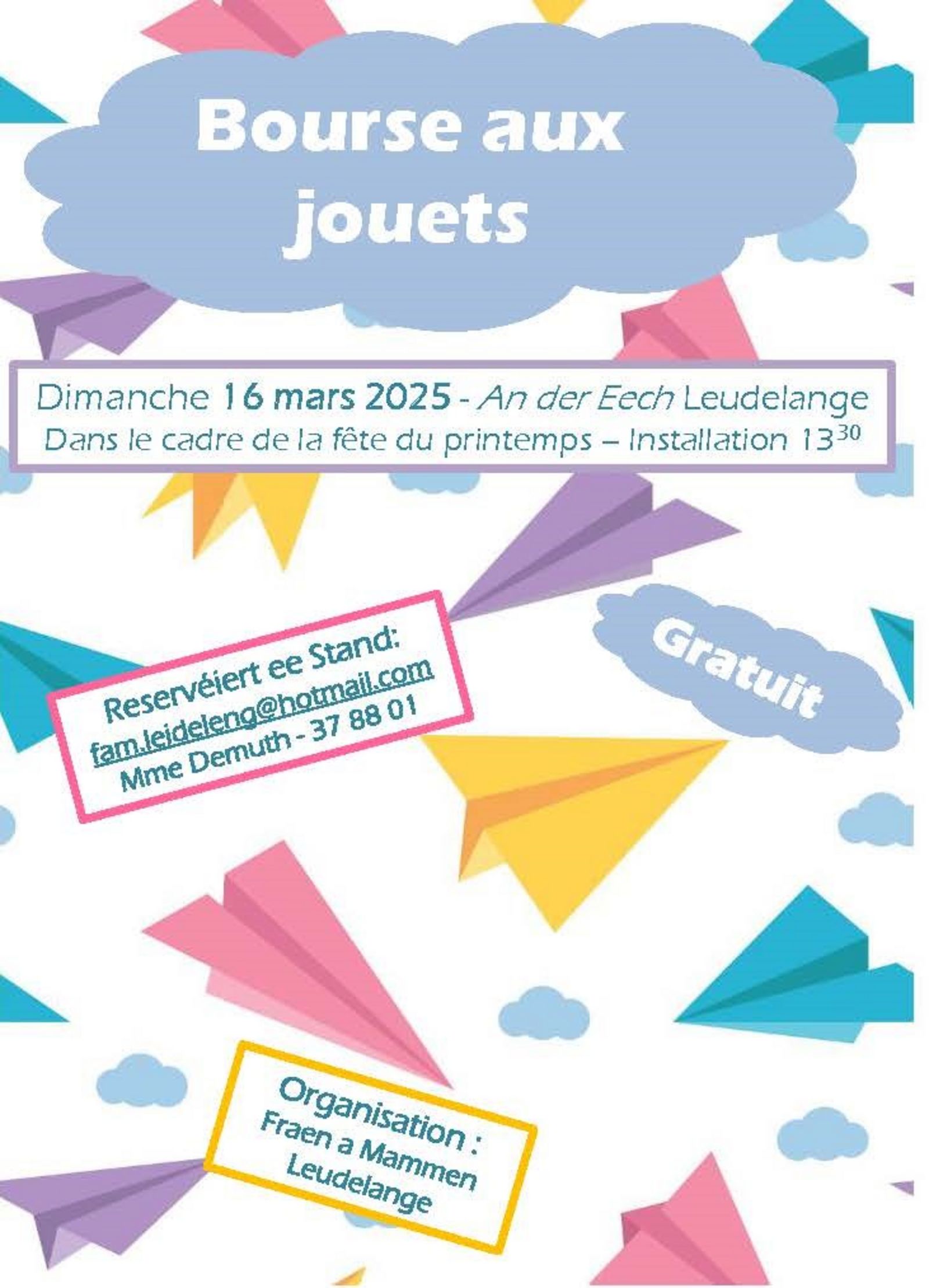 Bourse aux jouets