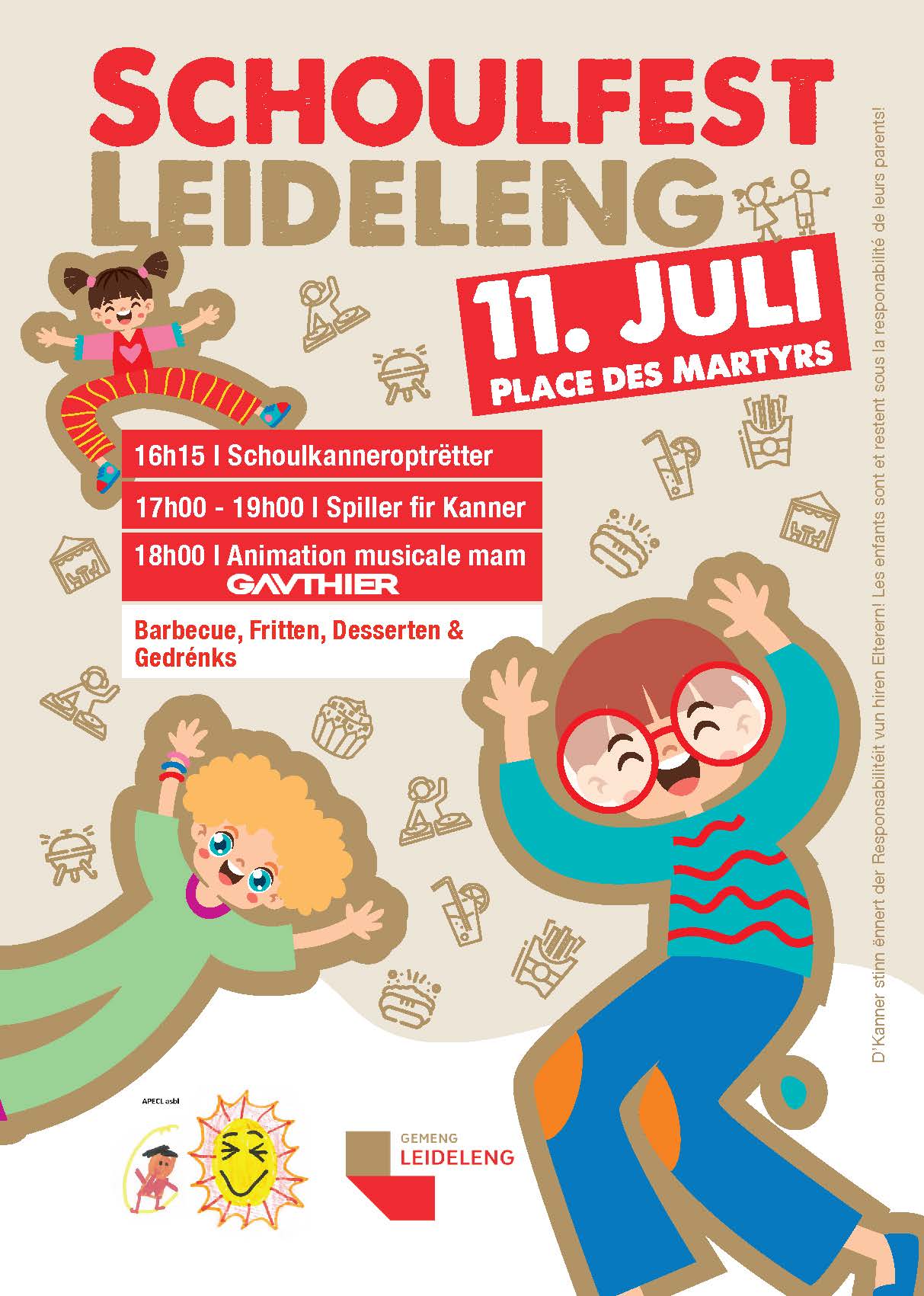 Schoulfest Leideleng