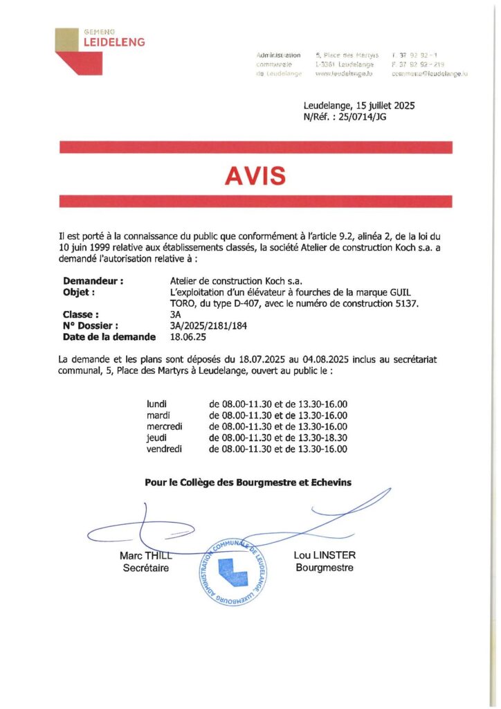 Atelier de construction Koch 2