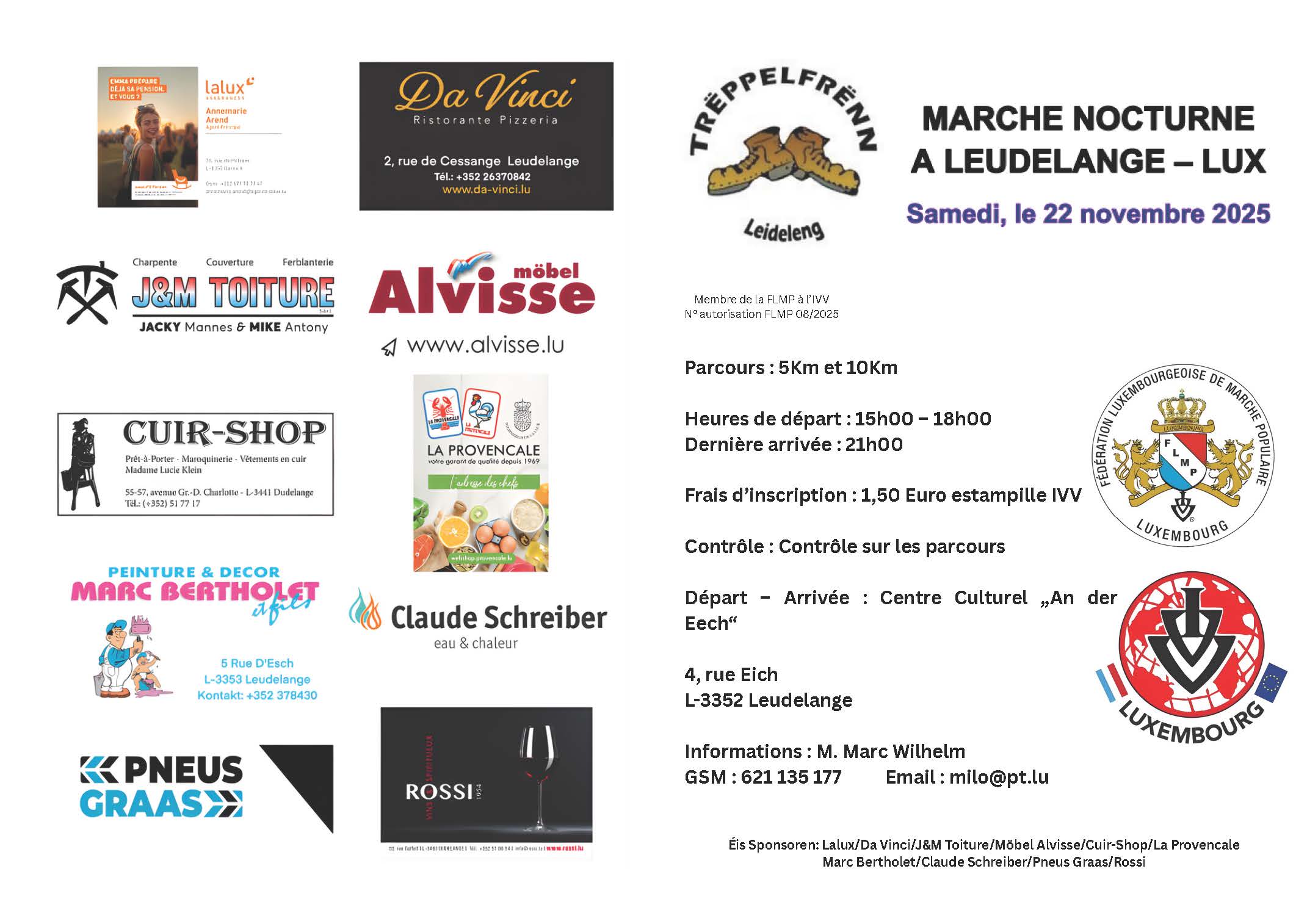 Marche nocturne à Leudelange