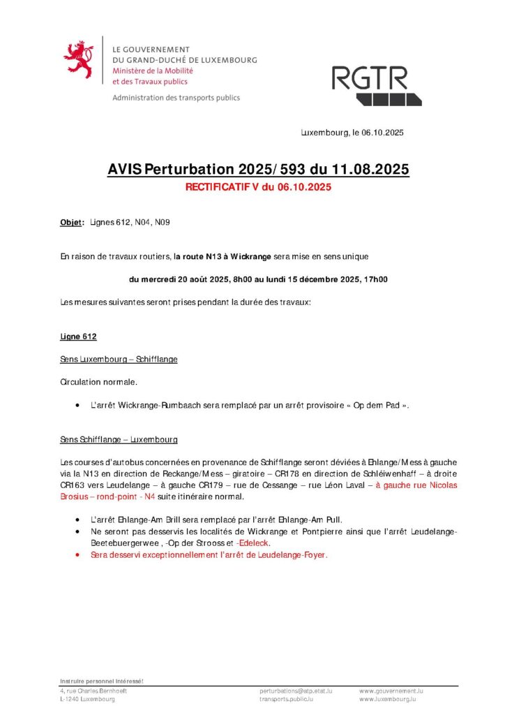 N13 Wickrange sens unique